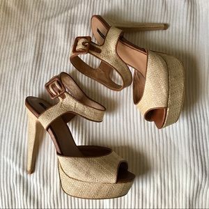 Forever 21 Platform Peep Toe Heels